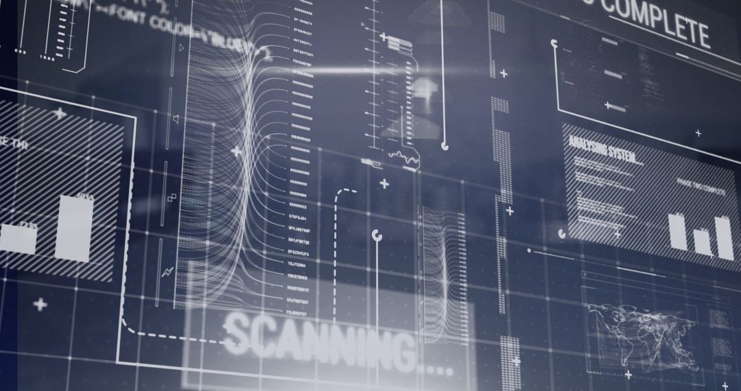 Data Processing Interface over City EverLong Cityscape