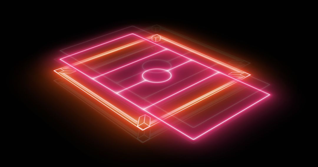 Neon Glowing Stadium Arena Design