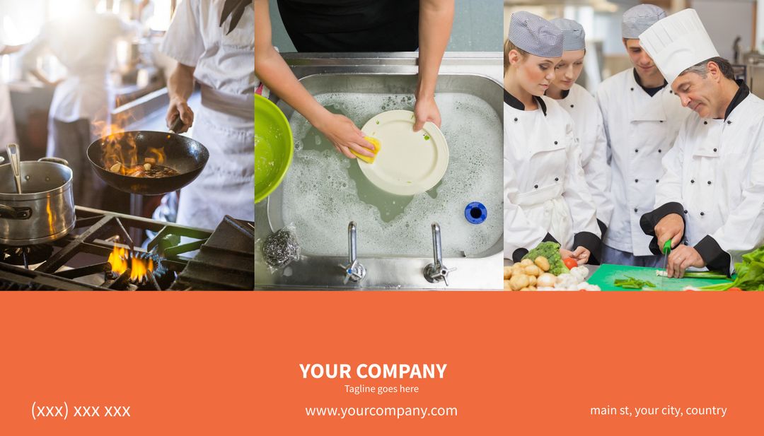 Culinary Team Demonstrating Cooking Expertise and Teamwork