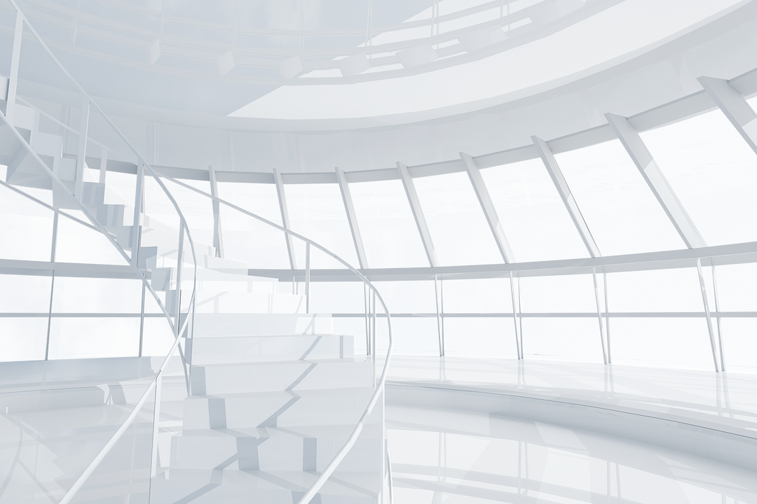 Transparent Modern Spiral Staircase in Futuristic Home - Download Free Stock Images Pikwizard.com