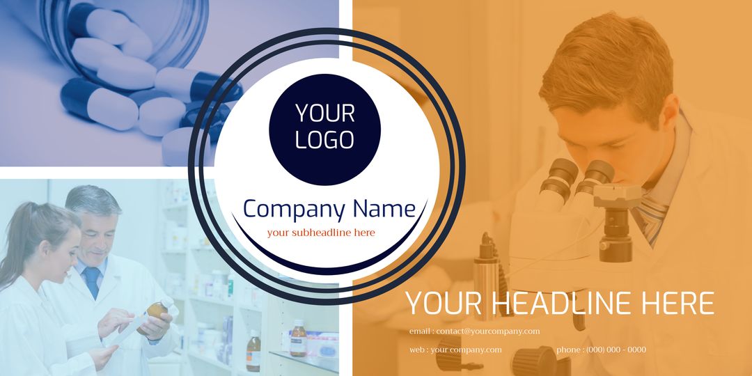 Pharmaceutical Brand Promotion Template Featuring Medical Research