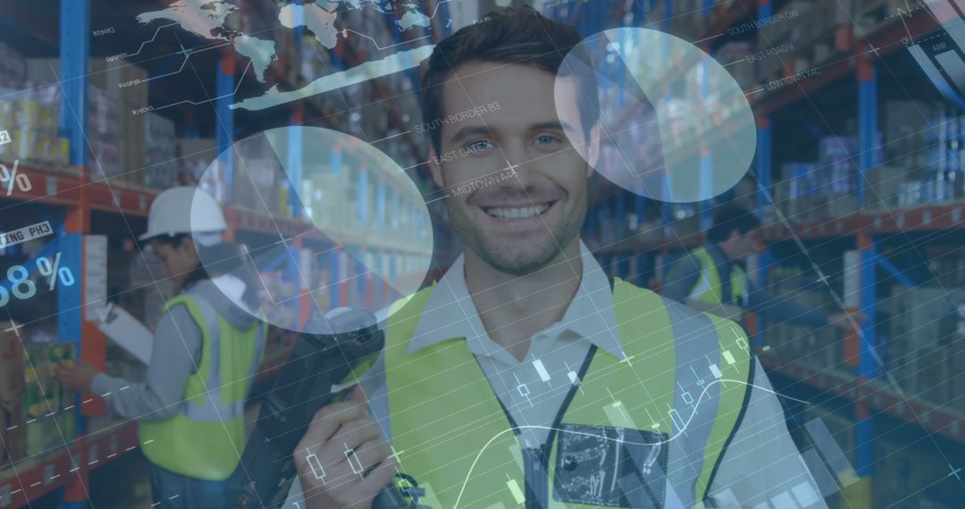 Warehouse Operation with Global Shipping Analytics Overlay