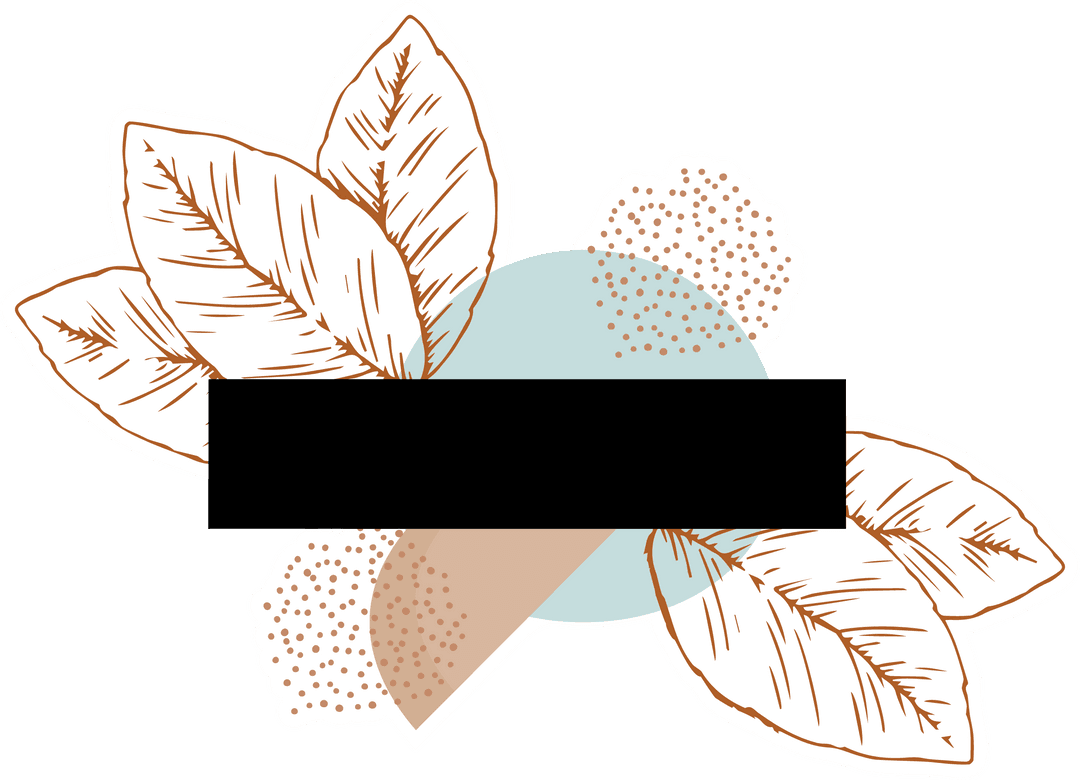 Botanical Hand-drawn Leaves with Transparent Background