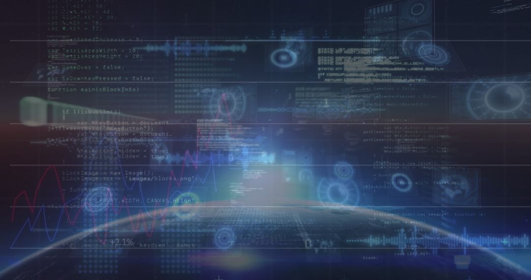 Digital Interface with Global Data Connections Visualizer - Free Images, Stock Photos and Pictures on Pikwizard.com