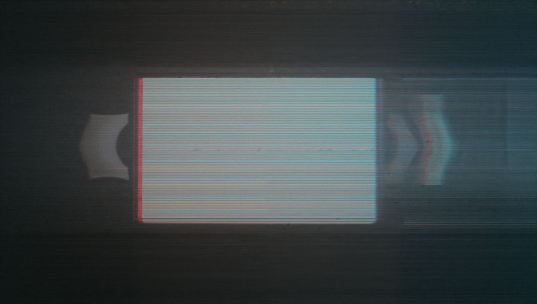 Futuristic Abstract Glitch in Digital Void