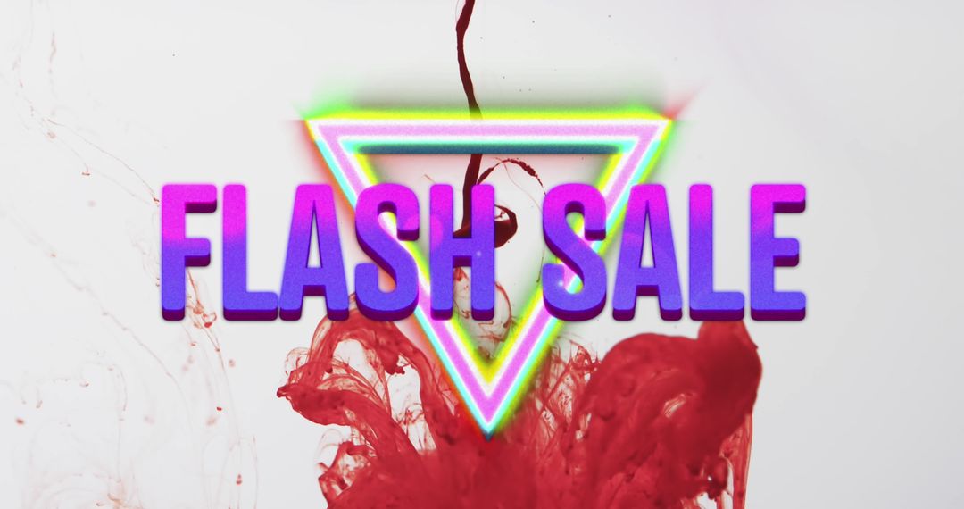 Flash Sale Text on Creative Background