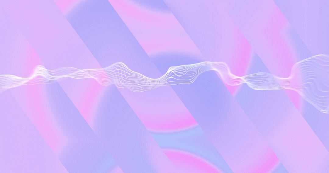 Abstract Pastel Network: Digital Data Connections