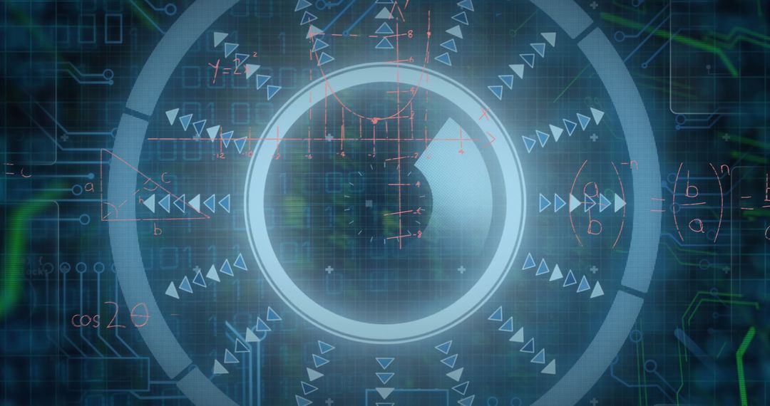 Data processing and digital interface design concept