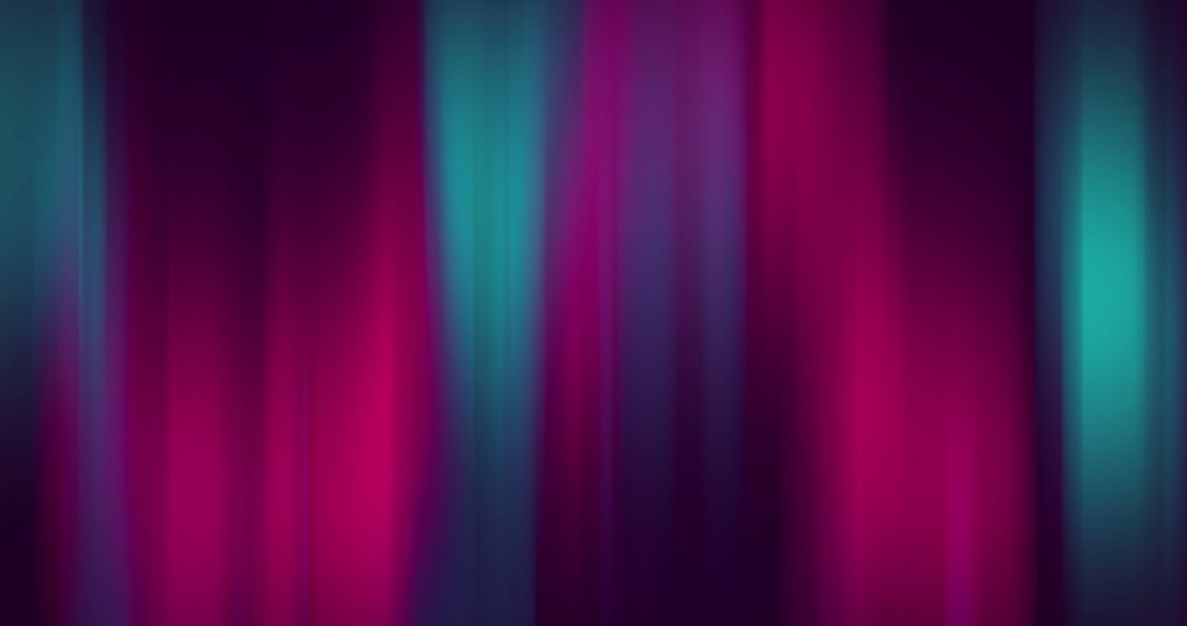 Abstract Green and Purple Light Trails in Motion