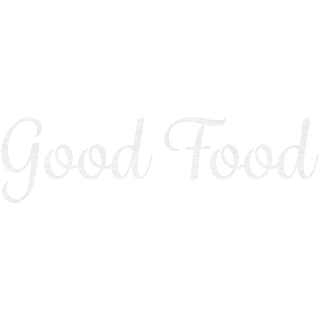 Good Food Text on Transparent Background for Healthy Branding
