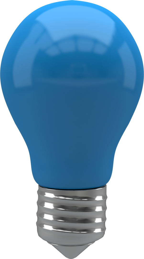 Glossy Blue Transparent Light Bulb on White Background - Download Free Stock Images Pikwizard.com