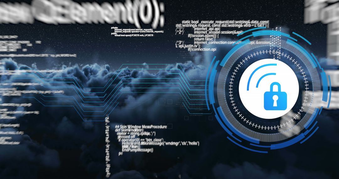 Data Security in Cloud Computing Concept Art