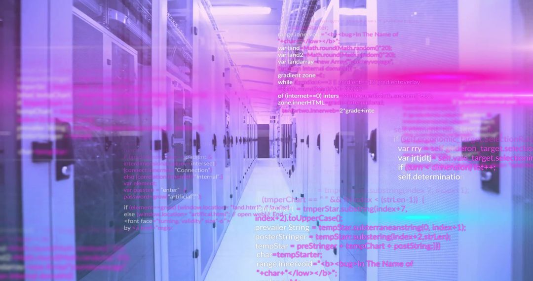 Data Streams Flowing Through Modern Server Infrastructure