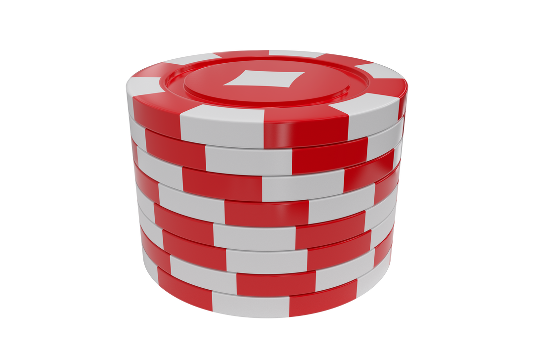 Transparent Stack of Red Gambling Chips with Diamond Symbol - Download Free Stock Images Pikwizard.com