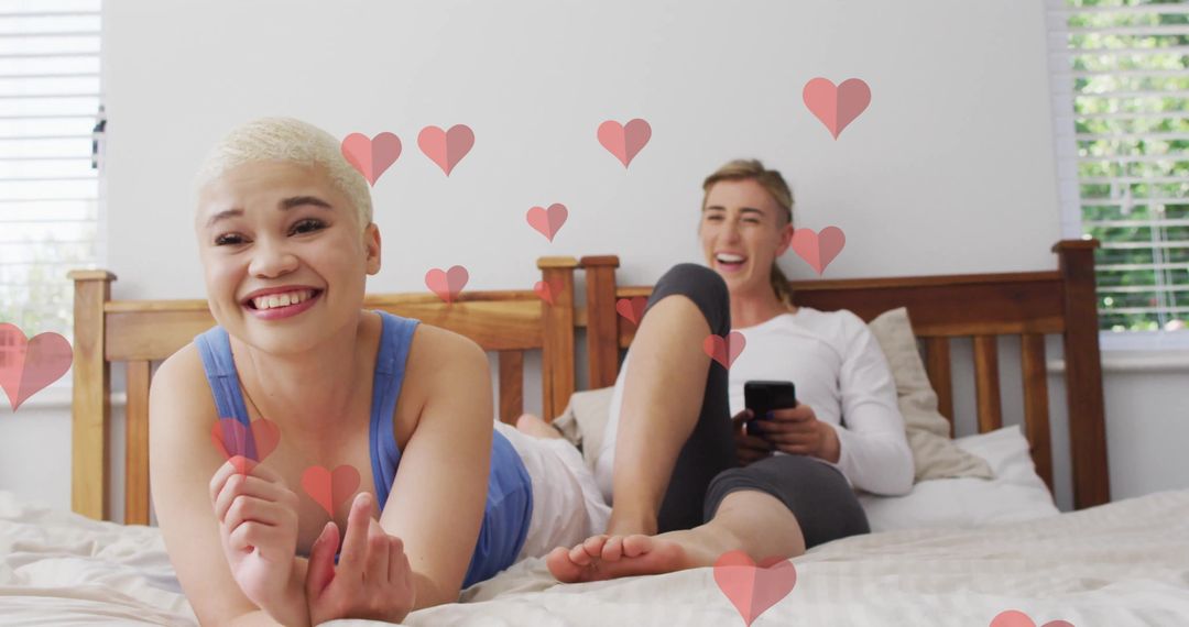 Diverse Couple Enjoying Quality Time Together at Home