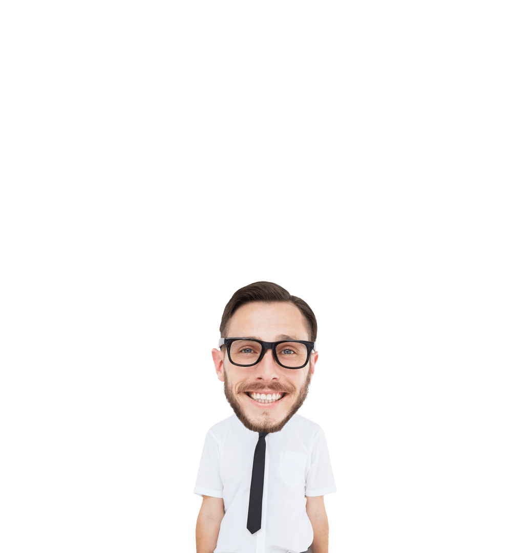 Smiling Caucasian Businessman PNG on Transparent Background