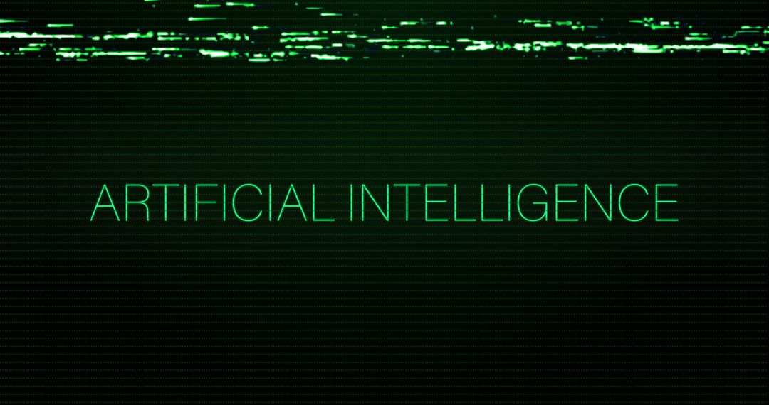 Glitch Text Effect with Artificial Intelligence Concept - Free Images, Stock Photos and Pictures on Pikwizard.com