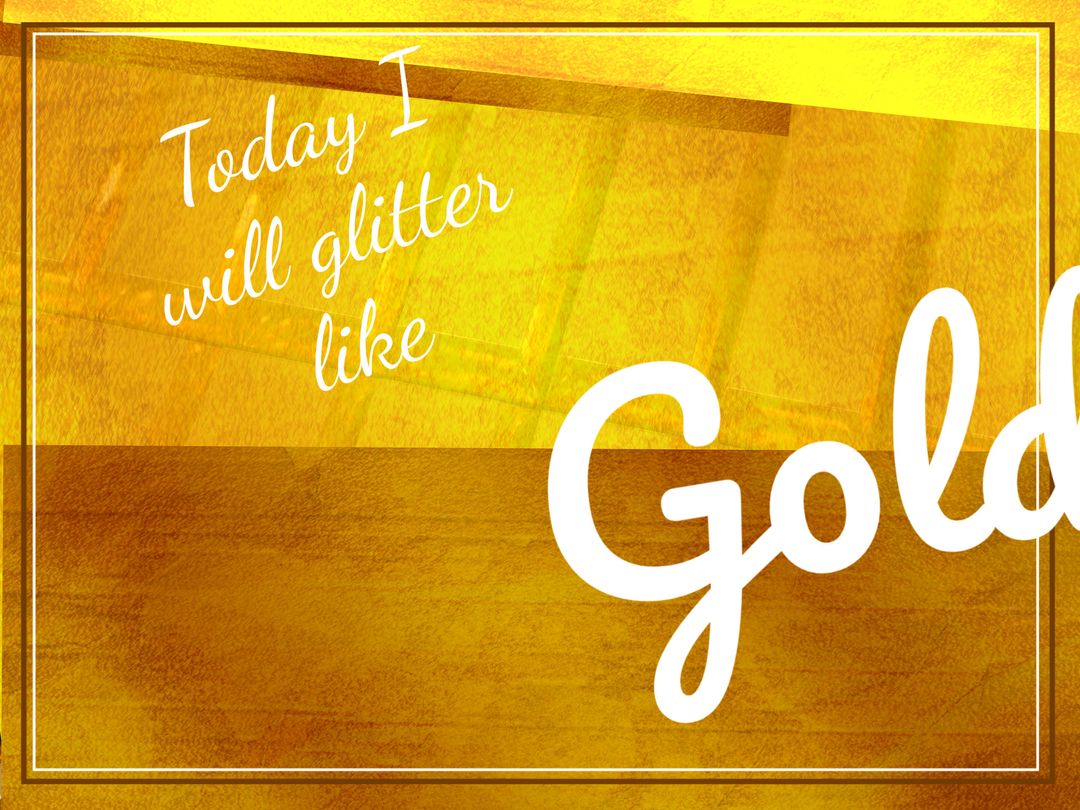 Inspirational Golden Motivation with Luxury Theme
