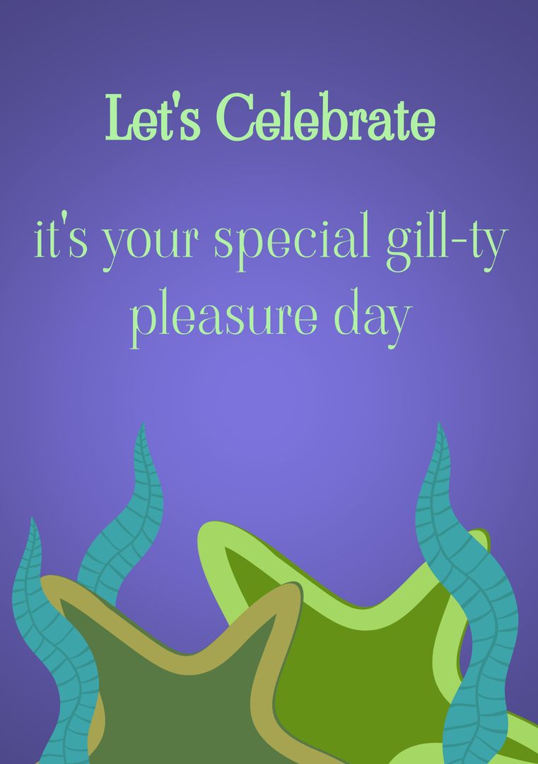 Invitation with Sea Creature Puns for Celebration Event - Download Free Stock Templates Pikwizard.com