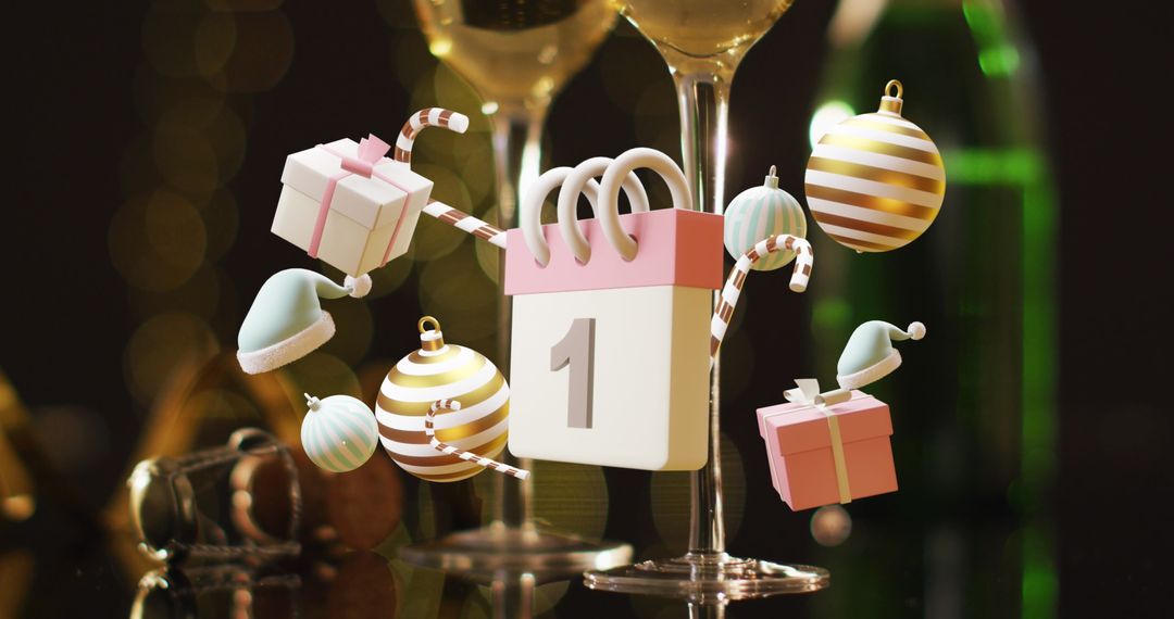 Festive Month Enjoyment with Sparkling Christmas Symbols