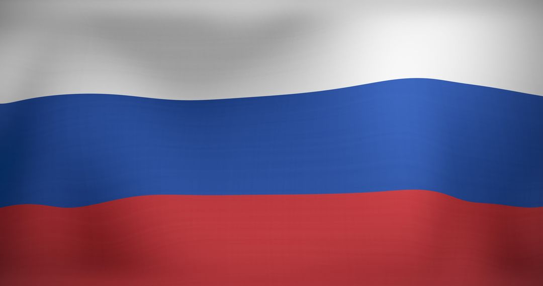 Floating Russian Flag Representing Patriotism and National Identity