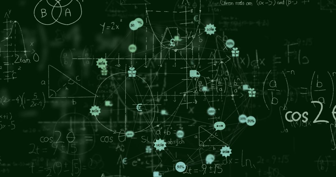 Futuristic Digital Interface with Mathematical Power