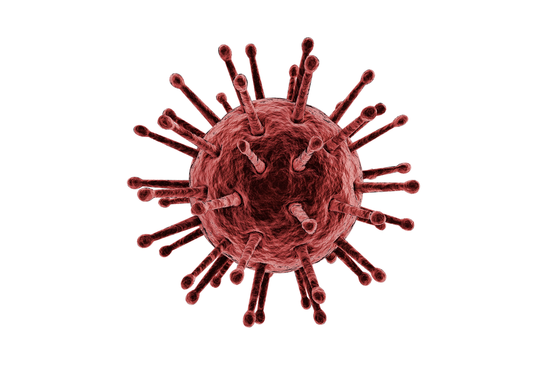 3D Red Transparent Virus Over White Background - Download Free Stock Images Pikwizard.com