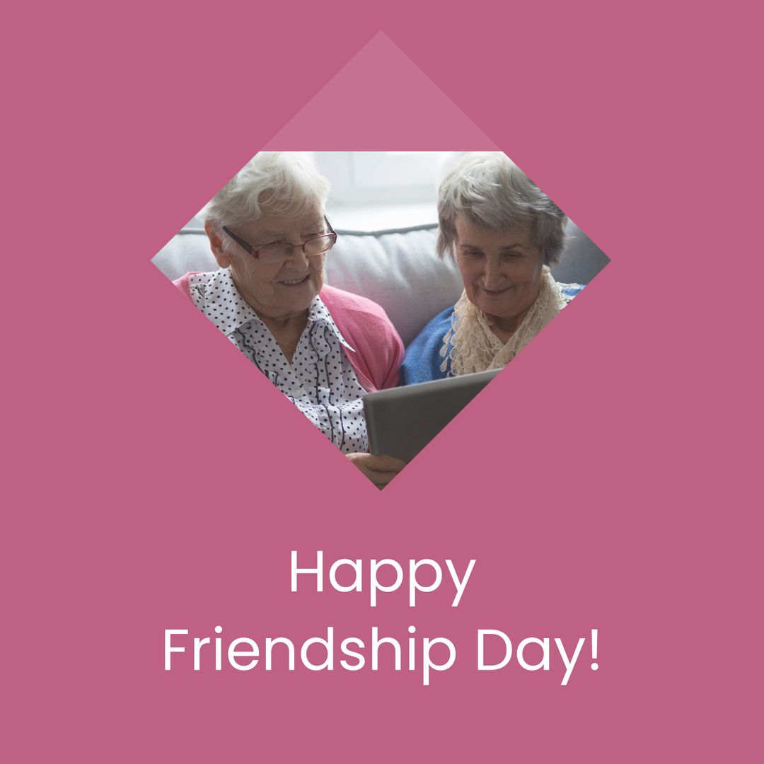 Senior Female Friends Enjoying Tablet on Friendship Day - Download Free Stock Images Pikwizard.com