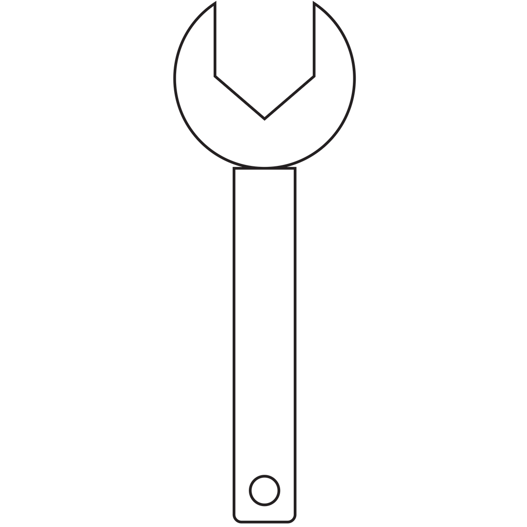 Black Open-End Wrench Digital Illustration on Transparent Background - Download Free Stock Images Pikwizard.com