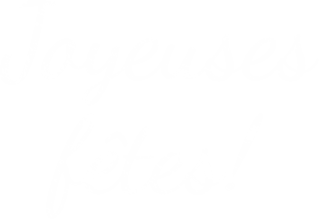 Joyeuses Fêtes Text on Transparent Background Vector Art