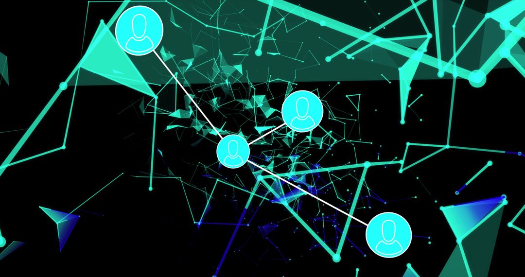 Futuristic Global Networking Concept with Digital Connections