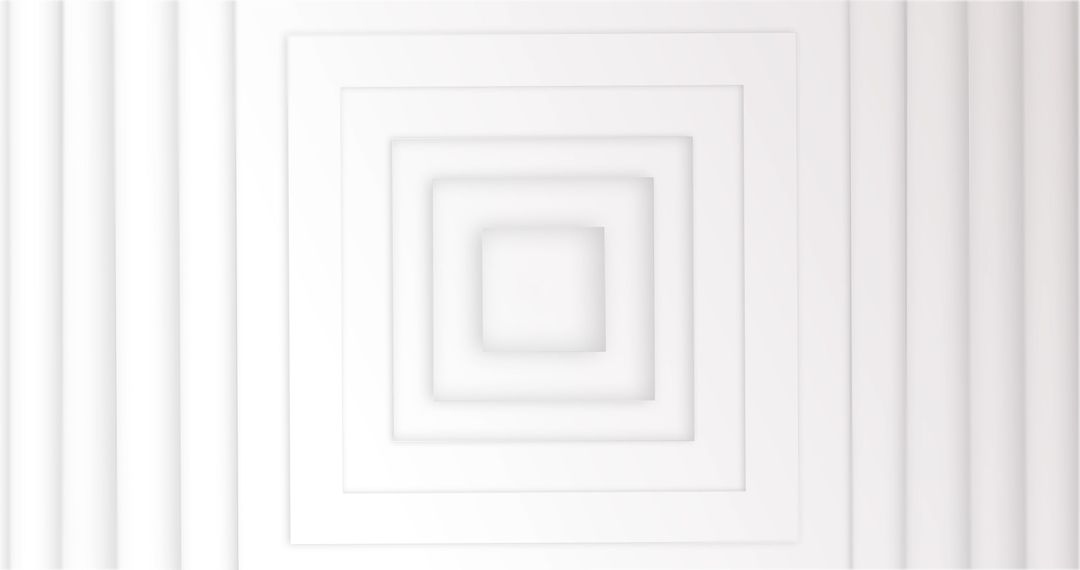 Hypnotic Loop of Symmetrical White Structures