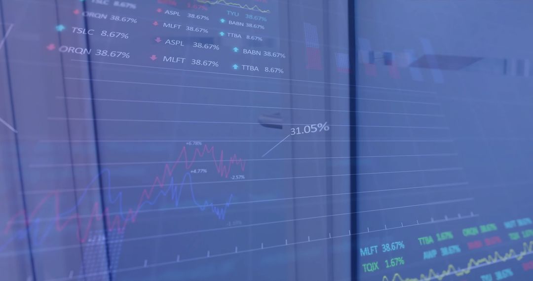 Business Professional Analyzing Financial Data on Screen