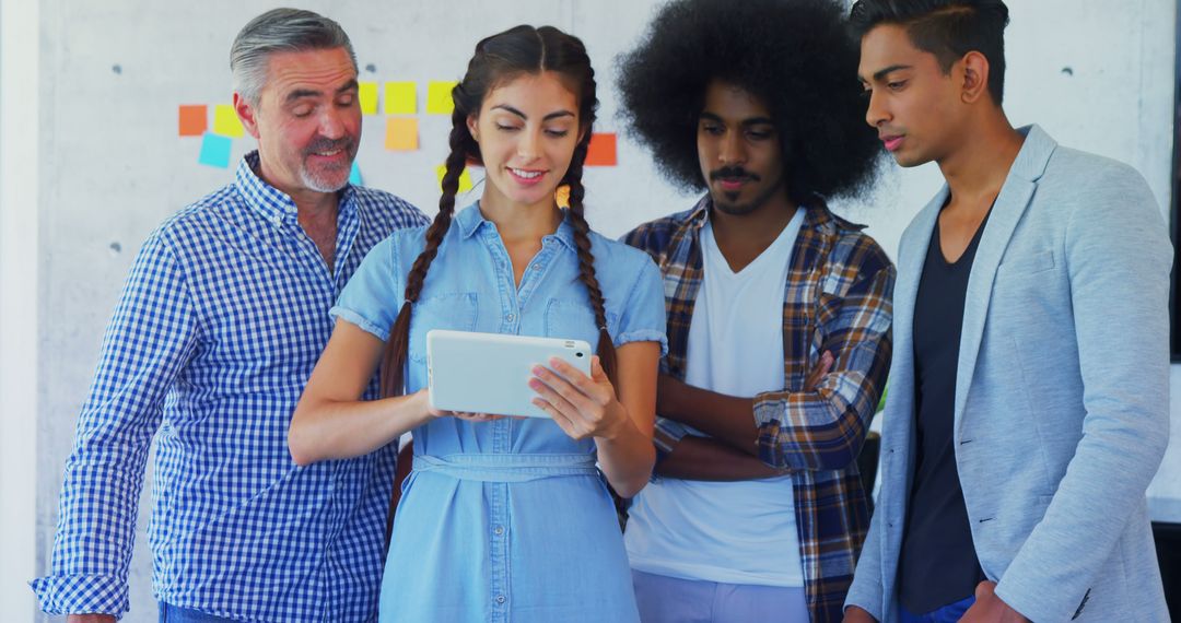 Multicultural Team Collaborating in Modern Workplace
