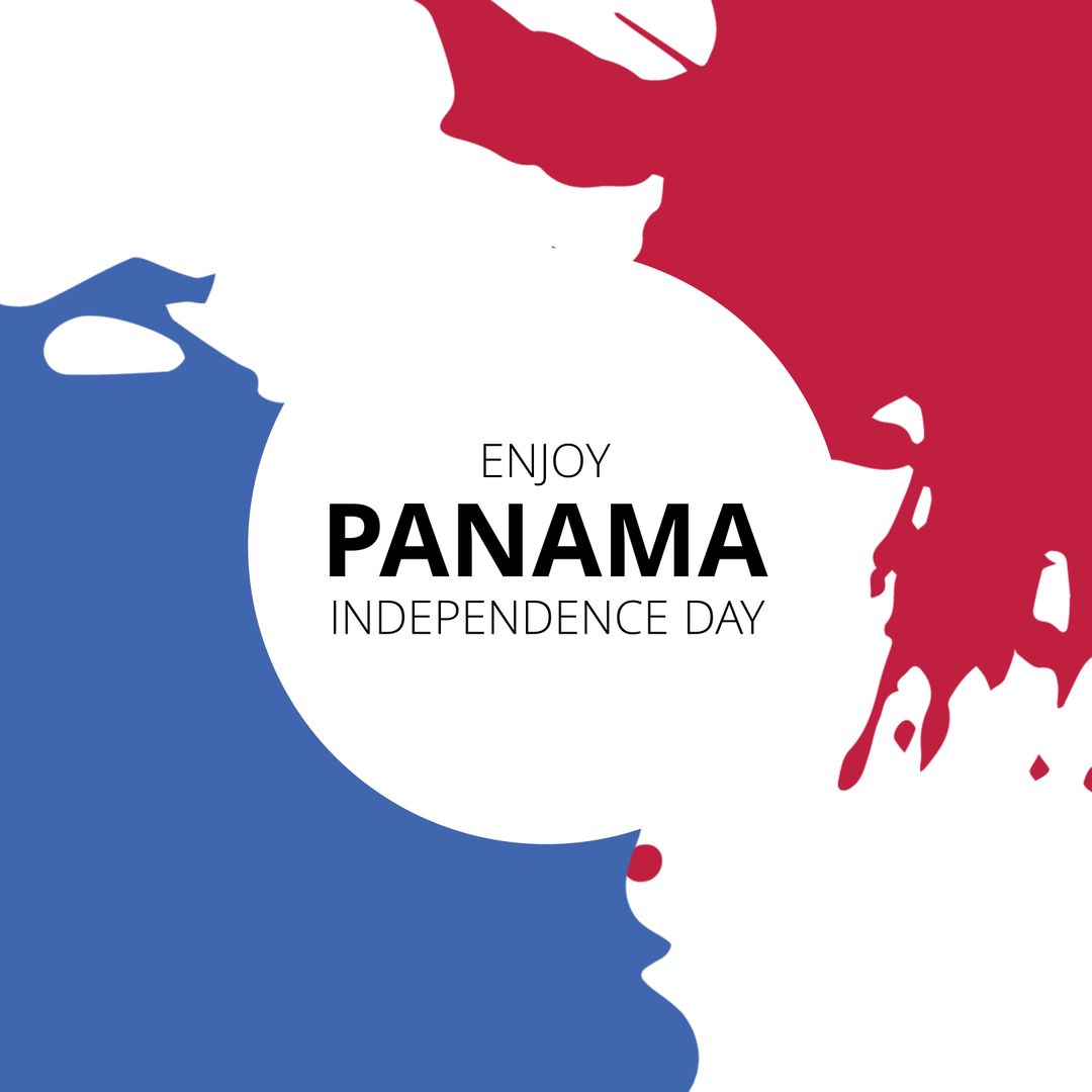 Panama Independence Day Celebration with Colors and Message
