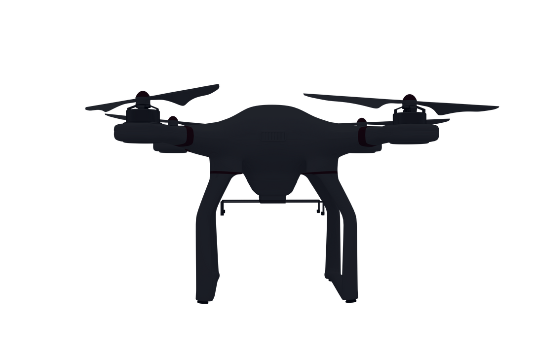 Transparent Vector of Black Drone on Clear Background Illustrating Technology and Design - Download Free Stock Images Pikwizard.com