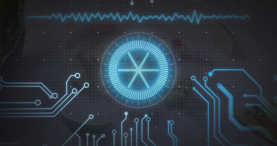 Futuristic Holographic Display with Circuit Networks