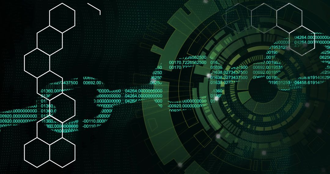 abstract digital binary technology interface concept - Free Images, Stock Photos and Pictures on Pikwizard.com