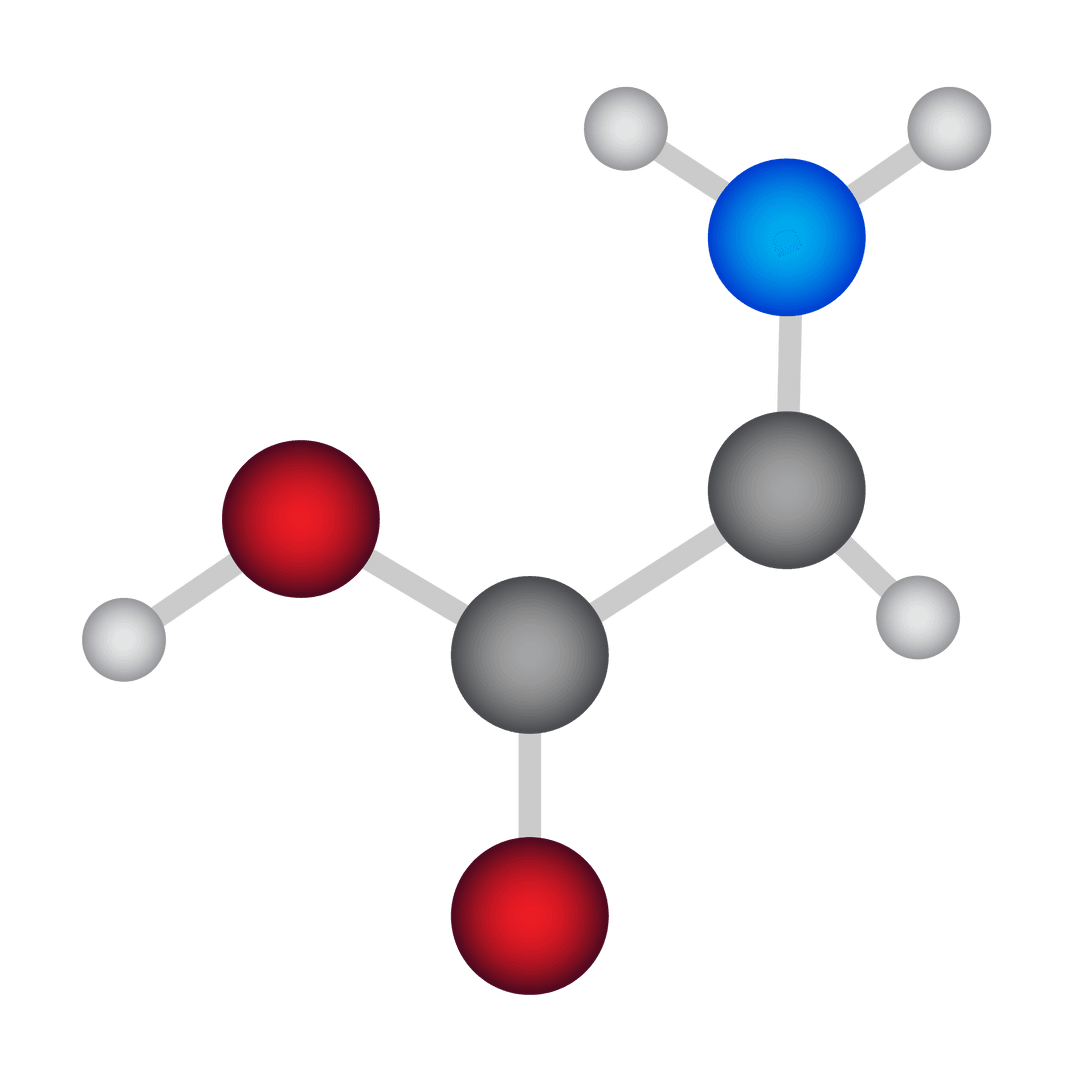 Transparent Molecular Structure with Atoms and Bonds