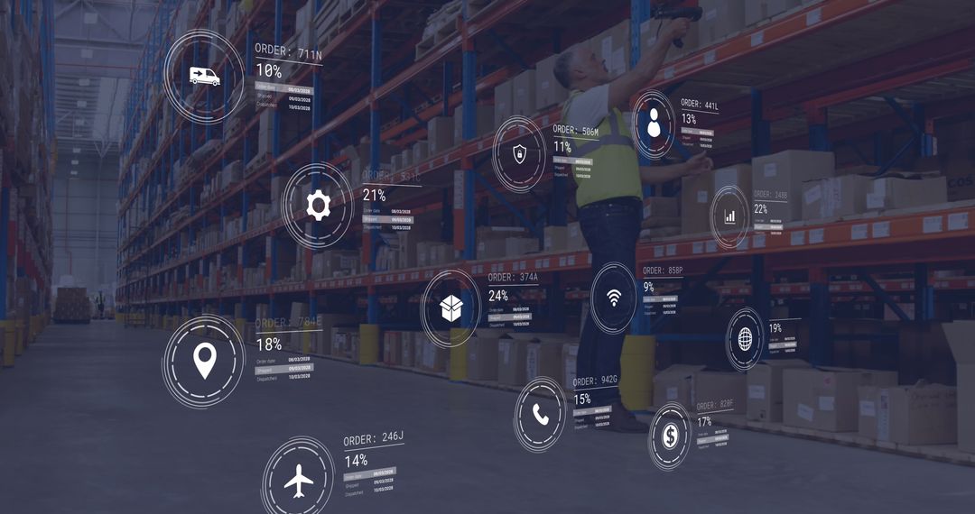 Futuristic Warehouse Data Management