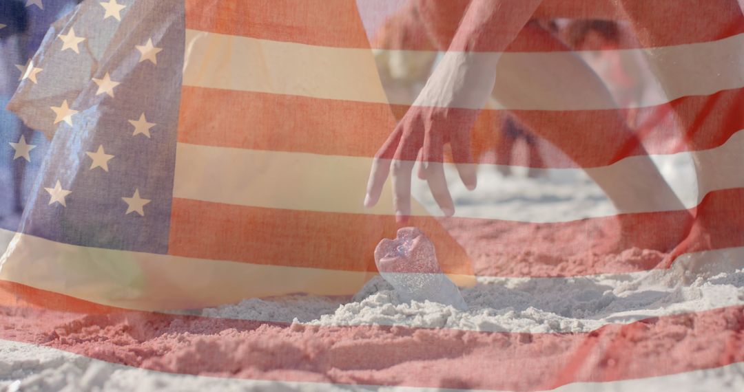 Clean Beach Environment with USA Spirit