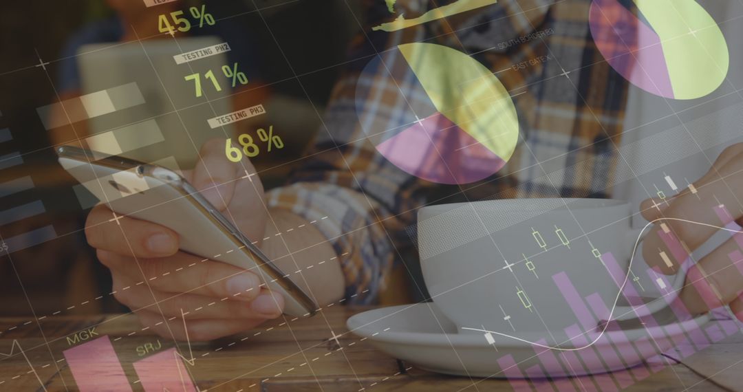 Business Analytics and Technology Concept with Smartphone