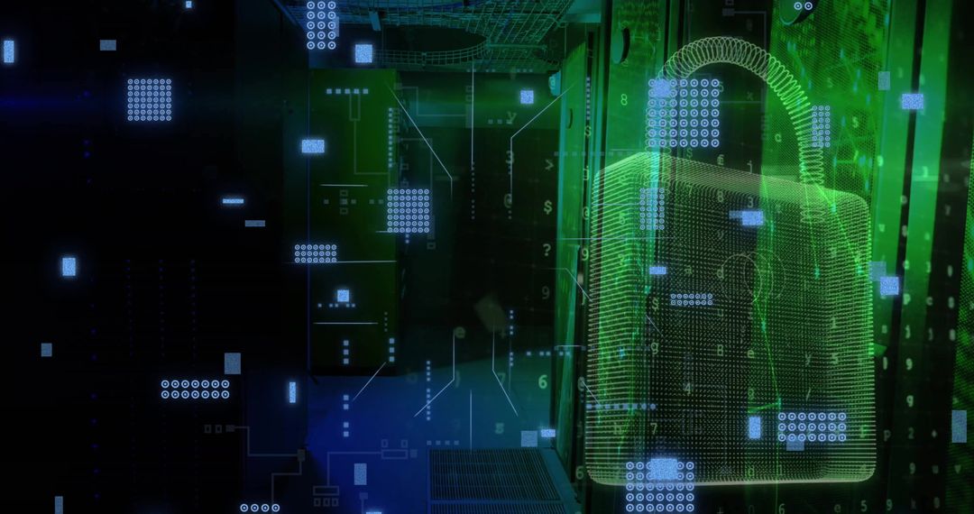 Futuristic Cybersecurity and Data Protection with Digital Padlock