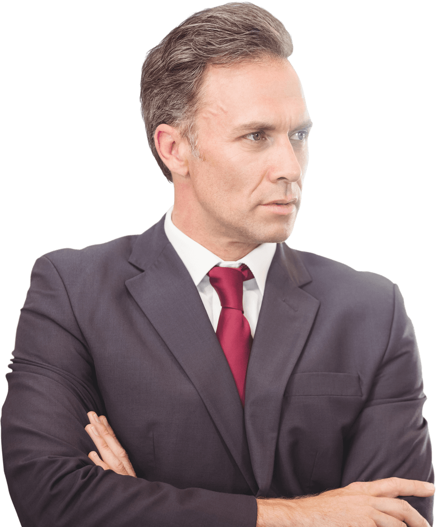 Confident Business Professional Man Transparent Background