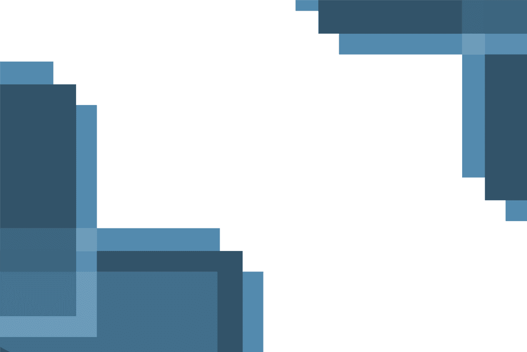 Transparent Abstract Blue Shapes with Copy Space