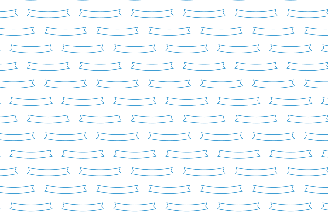 Blue Ribbon Banners on Transparent Background Seamlessly Repeating