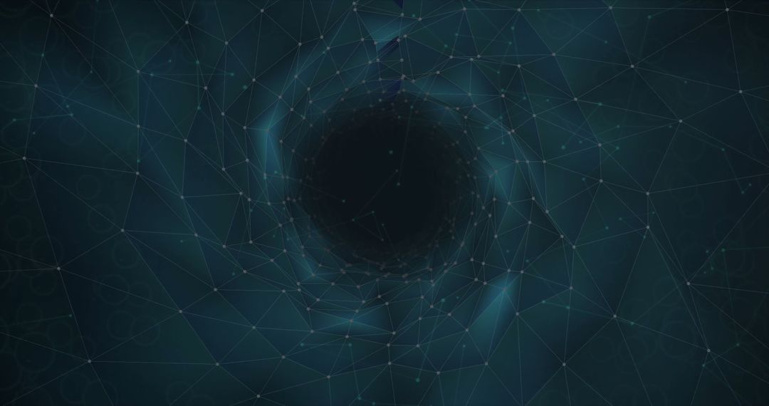 Digital Network Abstract with Geometric Tunnel Effect - Free Images, Stock Photos and Pictures on Pikwizard.com