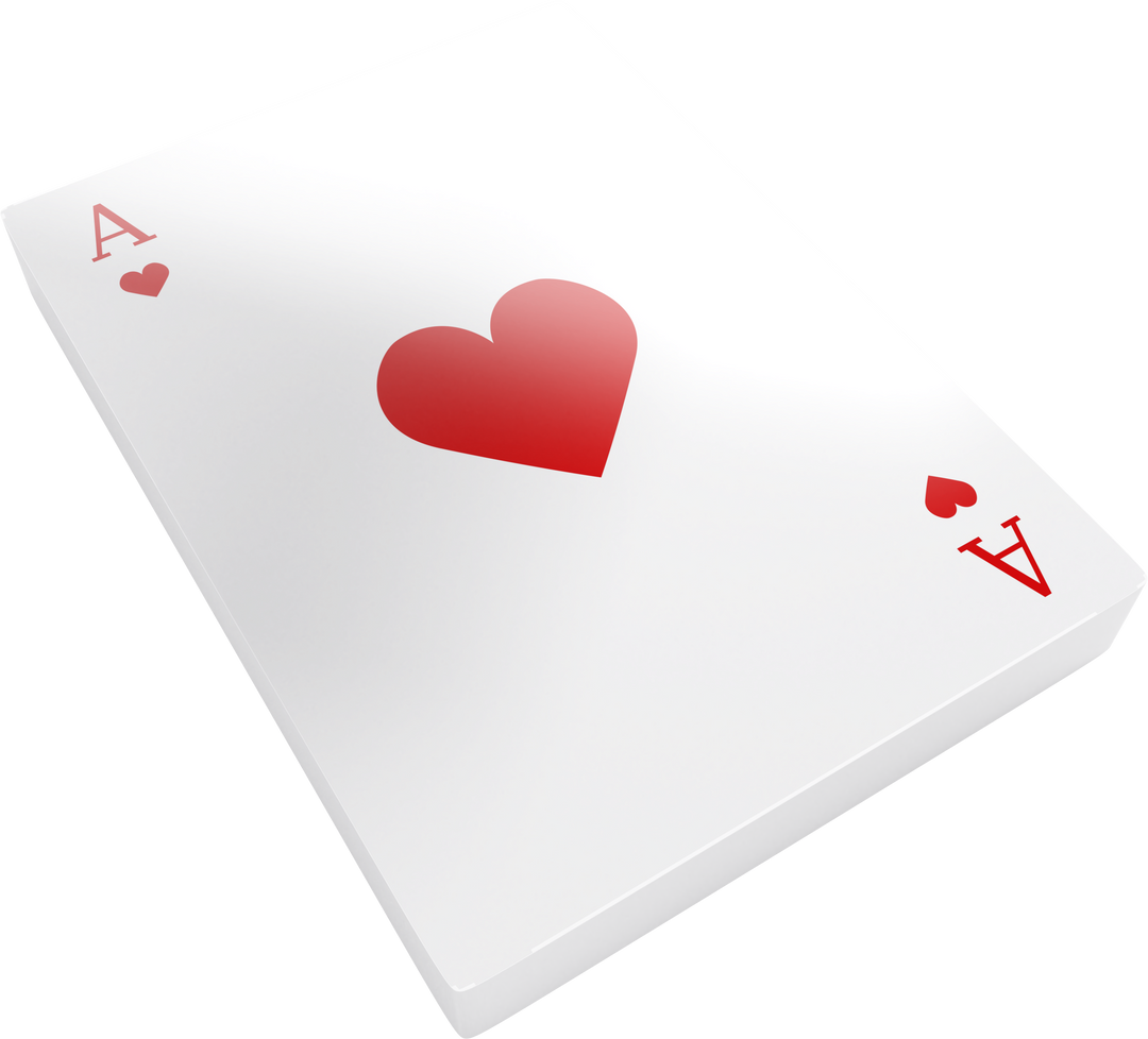 Transparent ace of hearts playing card symbolizing love and chance - Download Free Stock Images Pikwizard.com