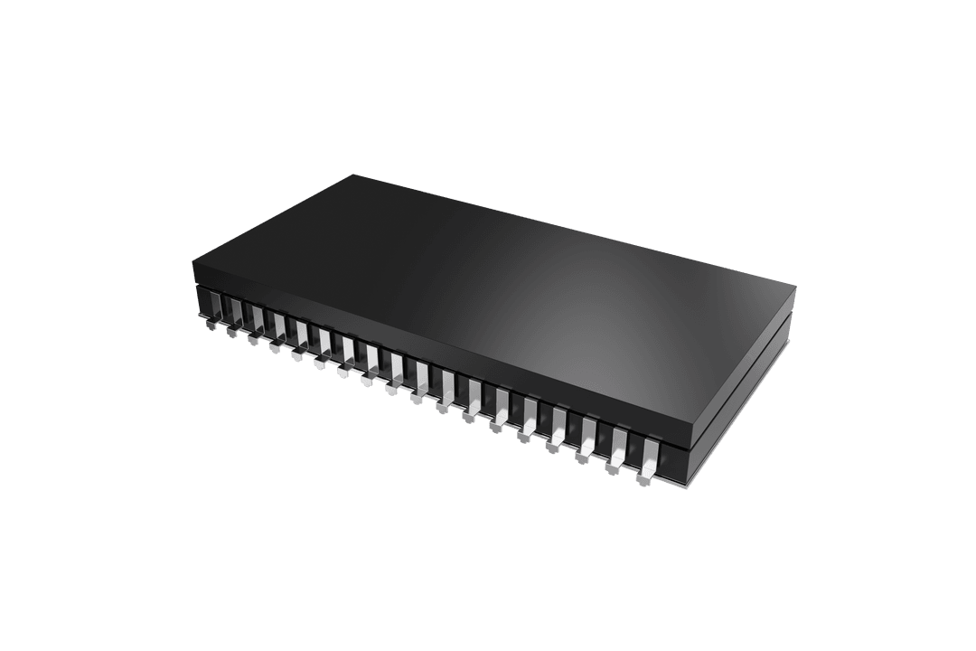 Transparent View of Integrated Circuit Semiconductor Component