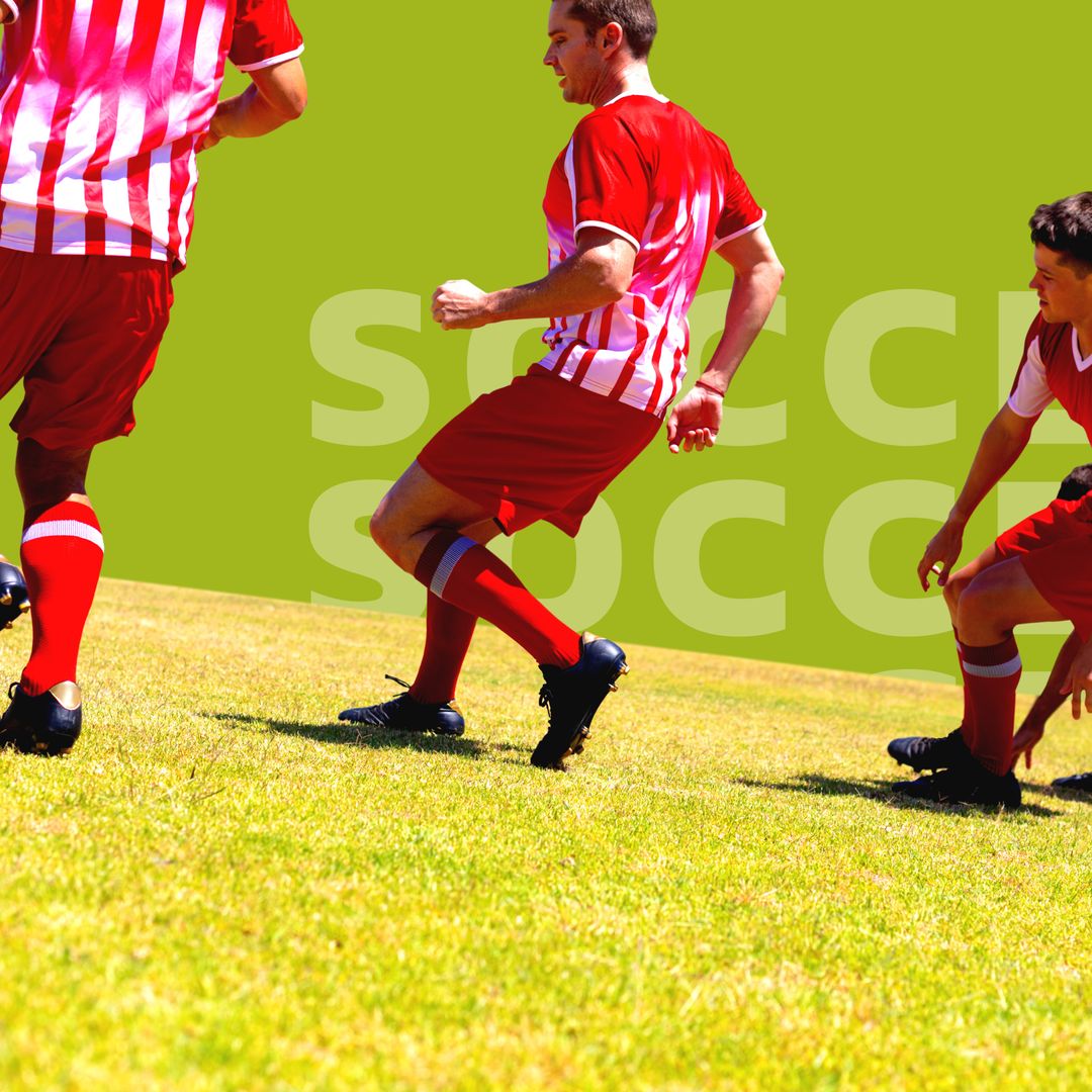 Dynamic Soccer Players Competing Intensely on Field - Download Free Stock Images Pikwizard.com